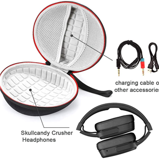 hard shell eva headphone bag For Skullcandy crusher, Beats Solo3 On-Ear Headphones